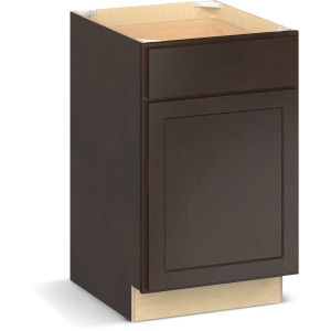 RELIABILT Parkstone II Base Cabinet, Espresso Stained, 21" W, 1 Door 1 Drawer, Fully Assembled - 641015 | Lowe's Pro Supply